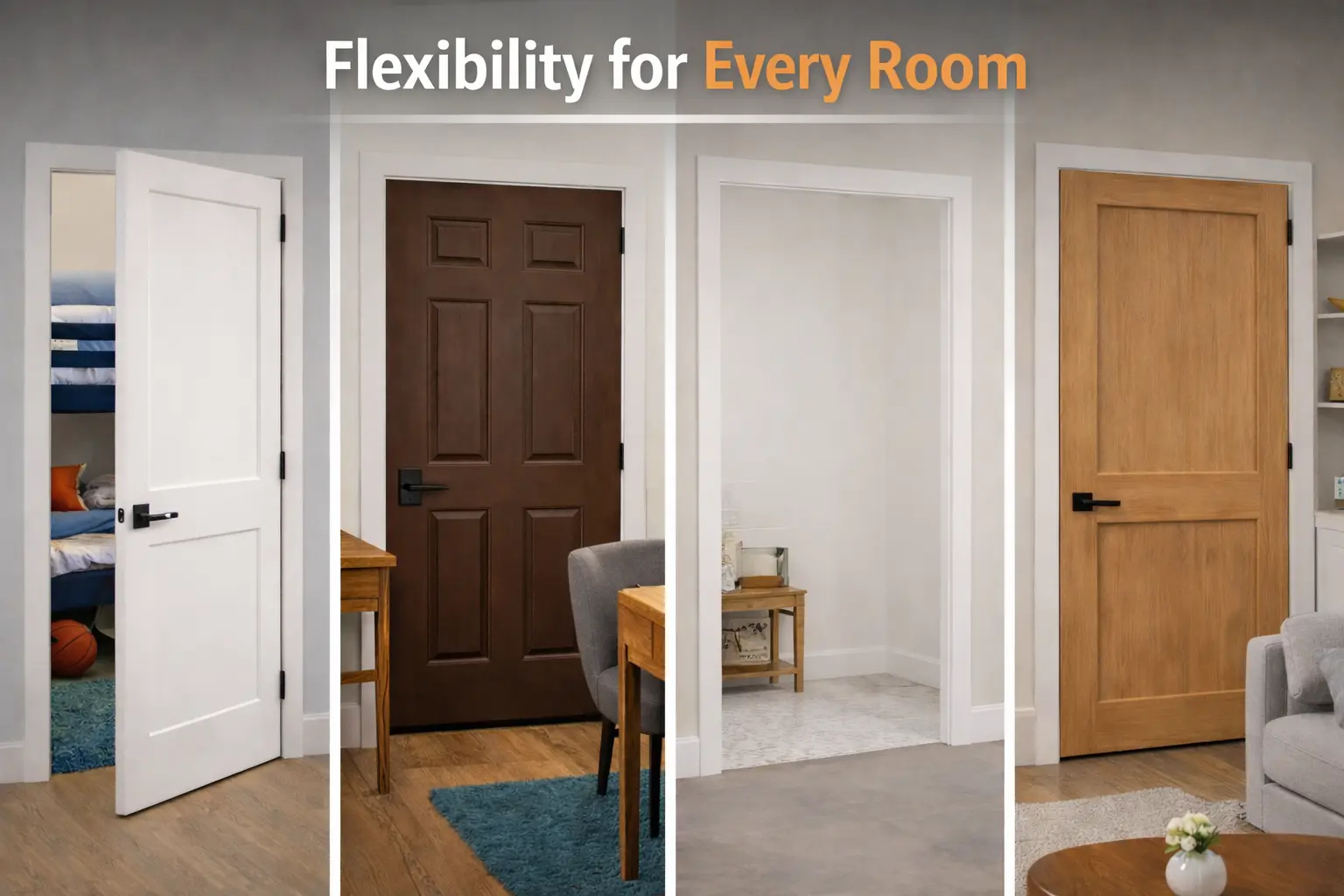 Flexible door designs for every room - New Age Home
