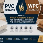 PVC vs WPC board comparison banner for commercial interiors and high-traffic projects in India