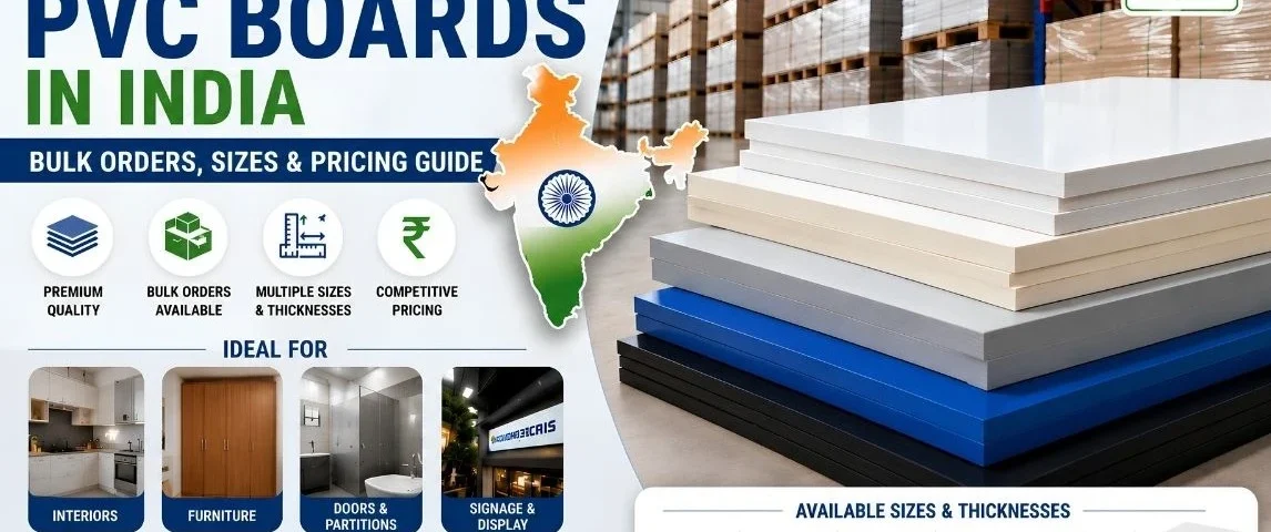 PVC boards in India available for bulk orders with multiple thickness options, waterproof performance, and pan-India delivery support.