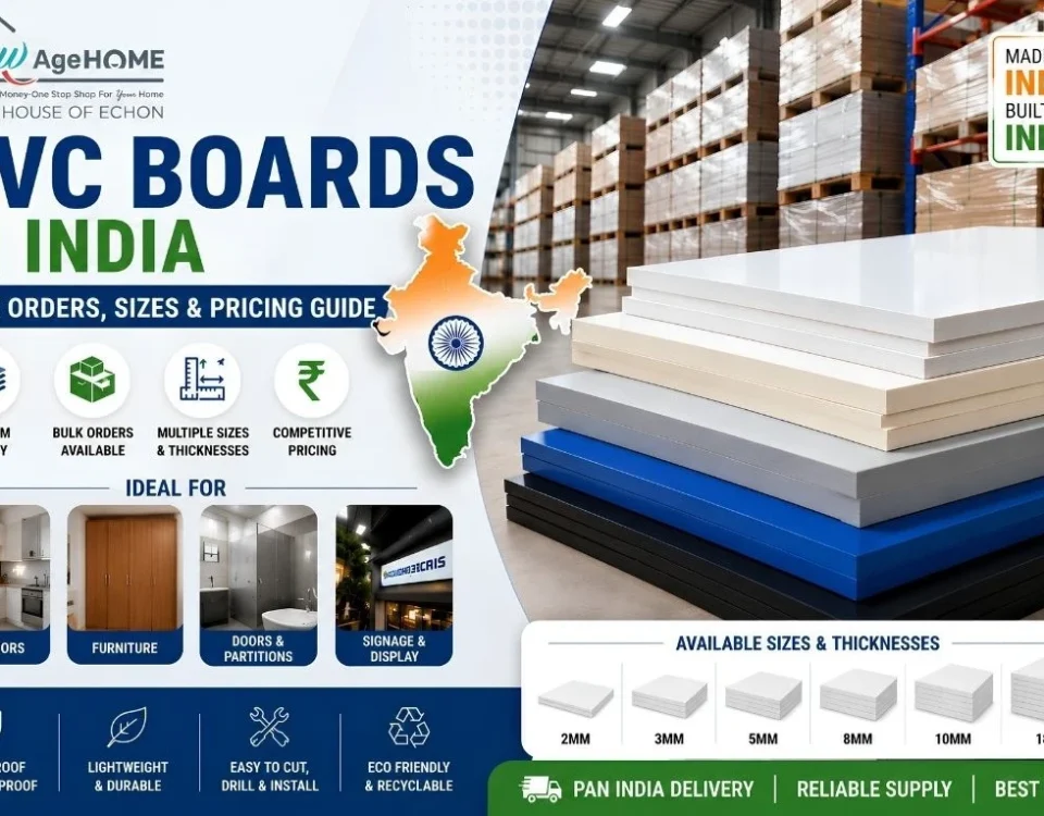 PVC boards in India available for bulk orders with multiple thickness options, waterproof performance, and pan-India delivery support.